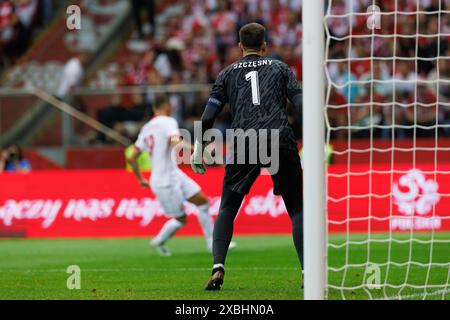 Wojciech Szczesny (Polen) wurde während des Freundschaftsspiels zwischen den Nationalmannschaften Polens und der Türkei bei PGE Narodowy gesehen. Endpunktzahl; Polen 2: 0 Türkei. Stockfoto