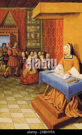 Königin Anne von der Bretagne, Hof der Damen, 1509 Stockfoto