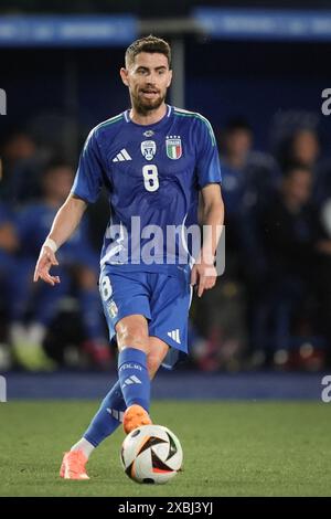 Empoli, Italien. Juni 2024. Italiens Jorginho in Aktion während des Freundschaftsspiels 2024 zwischen Italien und Bosnien und Herzegowina im Carlo Castellani Stadion - Sport, Fußball - Empoli, Italien - Sonntag, 8. Juni 2024 (Foto: Massimo Paolone/LaPresse) Credit: LaPresse/Alamy Live News Stockfoto