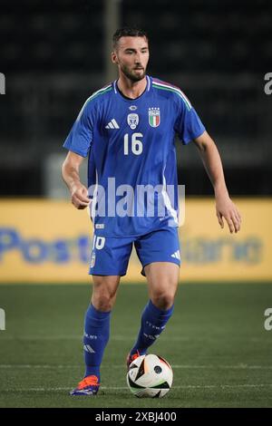 Empoli, Italien. Juni 2024. Italiens Bryan Cristante in Aktion während des Freundschaftsspiels 2024 zwischen Italien und Bosnien und Herzegowina im Carlo Castellani Stadion - Sport, Fußball - Empoli, Italien - Sonntag, 8. Juni 2024 (Foto: Massimo Paolone/LaPresse) Credit: LaPresse/Alamy Live News Stockfoto
