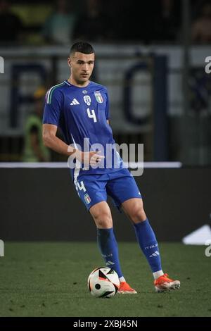 Empoli, Italien. Juni 2024. Italiens Alessandro Buongiorno in Aktion während des Freundschaftsspiels 2024 zwischen Italien und Bosnien und Herzegowina im Carlo Castellani Stadion - Sport, Fußball - Empoli, Italien - Sonntag, 8. Juni 2024 (Foto: Massimo Paolone/LaPresse) Credit: LaPresse/Alamy Live News Stockfoto