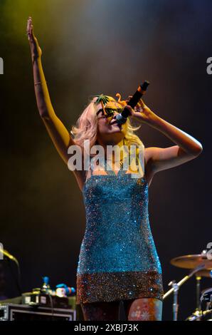 Pixie Lott, V2012, Hylands Park, Chelmsford, Essex, Großbritannien - 19. August 2012 Stockfoto