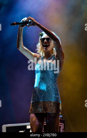 Pixie Lott, V2012, Hylands Park, Chelmsford, Essex, Großbritannien - 19. August 2012 Stockfoto