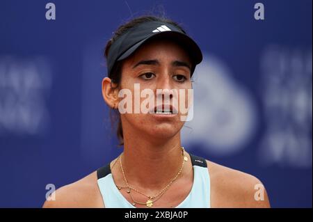 Lucia Cortez Llorca aus Spanien in Aktion während der BBVA Open Internacional von Valencia am 12. Juni 2024 im Sporting Tenis Valencia (Valencia, BBVA Ope Stockfoto