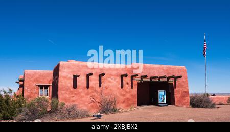 Petrified Forest, Arizona, USA - 19. März 2017: Painted Desert Inn National Historic Landmark im Petrified Forest National Park feiert 100 Jahre Stockfoto