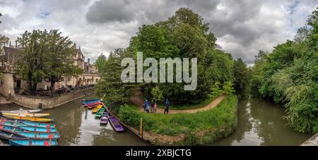 Die Magdalen Bridge über den Fluss Cherwell, Oxford, Großbritannien Stockfoto