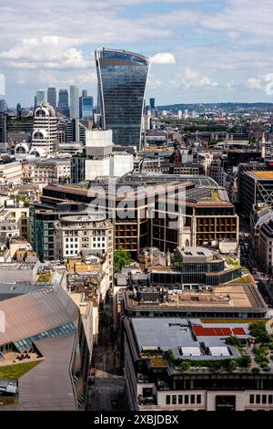 Skyline der City of London, London, Großbritannien. Stockfoto