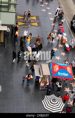 Hollywood Walk of Fame, Hollywood Boulevard Los Angeles Kalifornien USA Stockfoto