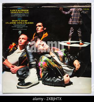 Die Rückseite der 12-Zoll-Single-Version von Love & Pride von King, die 1984 veröffentlicht wurde. Stockfoto