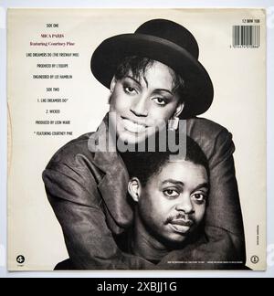 Rückseitencover der 12-Zoll-Single-Version von Like Dreamers Do von Mica Paris, die 1988 veröffentlicht wurde Stockfoto