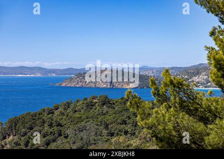 Archipel vor Hyeres im Mittelmeer Stockfoto