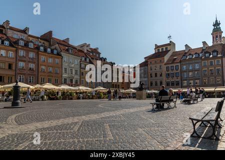 Der Altstadtplatz in Warschau Stockfoto