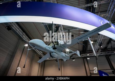 Das unbemannte Luftfahrzeug, das kleine taktische unbemannte Luftsystem (STUAS) Boeing Insitu RQ-21 Blackjack (Integrator). Stockfoto