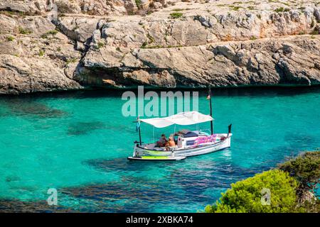 Strand Caló des Marmols, Santany, Mallorca, Balearen, Spanien Stockfoto