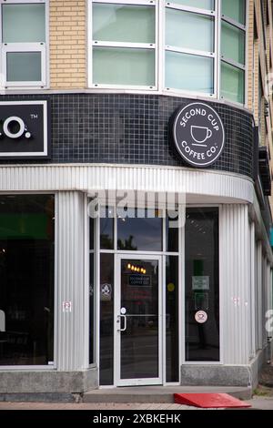 Ottawa, Kanada - 8. Juni 2024: Second Cup Coffee Shop Stockfoto