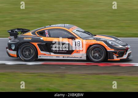 Sebastian Hopkins Porsche Sprint Challenge Great Britain Championship Snetterton Circuit, Norwich, Norfolk, Vereinigtes Königreich 26. Mai 2024 Stockfoto