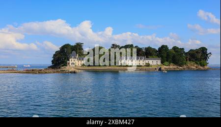 Insel Ile Tristan vor Douarnenez, Departement Finistere Penn AR Bed, Region Bretagne Breizh, Frankreich *** Ile Tristan vor Douarnenez, Departement Finistere Penn AR Bed, Region Bretagne Breizh, Frankreich Stockfoto