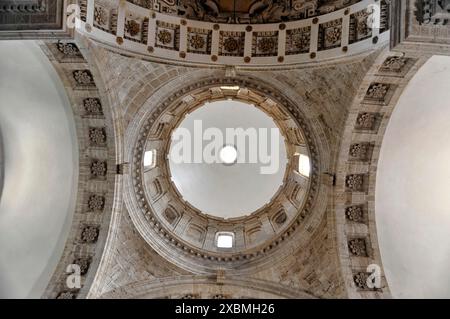 Innenansicht, Wallfahrtskirche, Renaissancekirche San Biagio, Architekt erbaut 1519-1540, Antonio da Sangallo, Montepulciano, Toskana, Italien Stockfoto