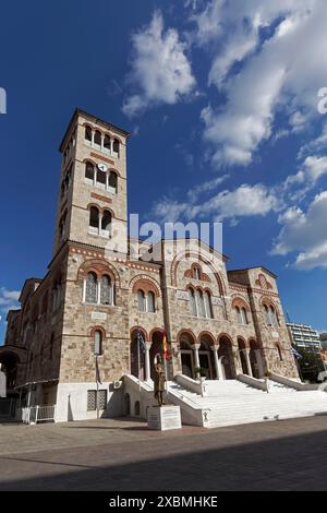 Kathedrale der Heiligen Dreifaltigkeit, orthodoxe Zentralkirche, Piräus, Metropolregion Athen, Griechenland Stockfoto