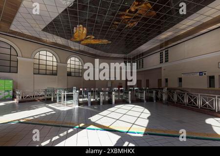 Monastiraki Metrostation, Eingangshalle, Athen, Griechenland Stockfoto