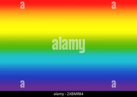 Hintergrund des Regenbogenverlaufs. Horizontale Farbstreifen. Lebendiges Vektordesign. Abstrakte Illustration. Stock Vektor