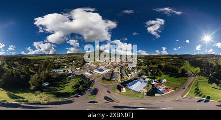 360 Grad Panorama Ansicht von 360° Luftpanorama der Kyogle Northern Rivers New South Wales Australien