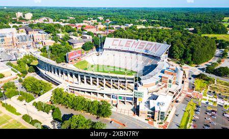 Clemson, SC - 8. Juni 2024: Memorial Stadium auf dem Campus der Clemson University Stockfoto