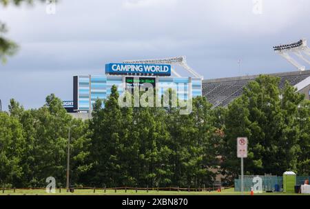 Orlando, Florida, USA. Juni 2024. Camping World Stadium, Austragungsort des internationalen Fußballspiels Allstate Continental Clasico zwischen den USA und Brasilien am 12. Juni 2024 in Orlando, Florida. (Kreditbild: © Scott Coleman/ZUMA Press Wire) NUR REDAKTIONELLE VERWENDUNG! Nicht für kommerzielle ZWECKE! Stockfoto