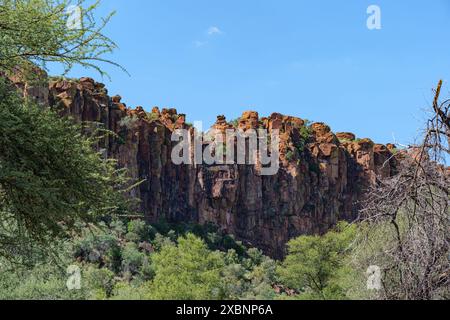 Der Waterberg Plateau Park ist ein Nationalpark im Zentrum Namibias auf dem Waterberg Plateau Stockfoto
