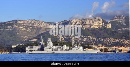 Anti-U-Boot-Fregatte Jean de Vienne in Toulon Stockfoto