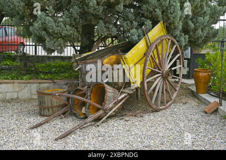 Weingut der Familie Sabaté i Coca in der Region Alt Penedès in der Provinz Barcelona, ​​Catalonia, Spanien Stockfoto