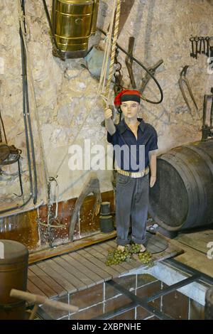 Weingut der Familie Sabaté i Coca in der Region Alt Penedès in der Provinz Barcelona, ​​Catalonia, Spanien Stockfoto