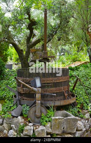 Weingut der Familie Sabaté i Coca in der Region Alt Penedès in der Provinz Barcelona, ​​Catalonia, Spanien Stockfoto