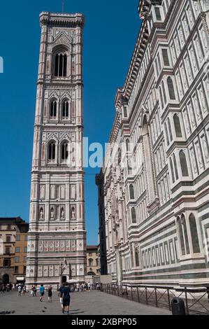 Italien, Truscany, Florenz, Kathedrale S M del Fiore und Giotto Belfried Stockfoto