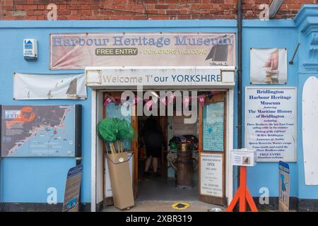 Bridlington Harbour Heritage Museum, Besucherattraktion am Meer in East Yorkshire, England, Großbritannien Stockfoto