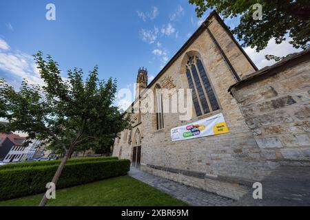 Debatte Staatskirchenvertrag 12062024 -Ansicht vom Evangelischen Augustinerkloster in Erfurt. Apolda Thüringen Deutschland *** Debatte Staatskirchenvertrag 12062024 Ansicht aus dem evangelischen Augustinerkloster in Erfurt Apolda Thüringen Deutschland 120624 LinkedIn-ppb-104 20240613 Stockfoto