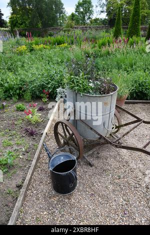 Blumengarten schneiden Stockfoto