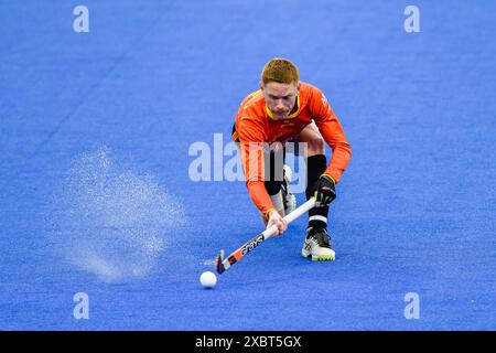 LONDON, VEREINIGTES KÖNIGREICH. Juni 24. DAWSON Matt aus Australien während der FIH Hockey Pro League - Großbritannien gegen Australien im Lea Valley Hockey and Tennis Centre am Mittwoch, den 12. Juni 2024 in LONDON ENGLAND. Quelle: Taka G Wu/Alamy Live News Stockfoto