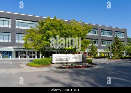 Hauptsitz von Nintendo of America Inc. In Redmond, Washington, USA. Stockfoto