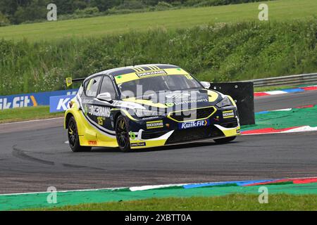 Daryl Deleon, Cupra Leon, Duckhams Racing mit Bartercard, BTCC, British Touring Car Championship, Runden zehn, elf und zwölf der Saison 2024, Stockfoto