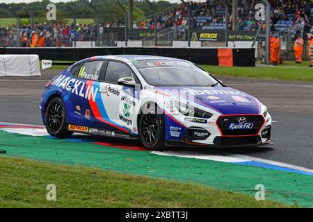 Ronan Pearson, Hyundai i30N, Team Bristol Street Motors, BTCC, British Touring Car Championship, Runden zehn, elf und zwölf der Saison 2024, fr Stockfoto