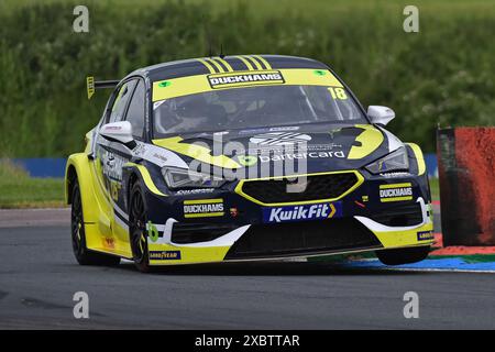 Daryl Deleon, Cupra Leon, Duckhams Racing mit Bartercard, BTCC, British Touring Car Championship, Runden zehn, elf und zwölf der Saison 2024, Stockfoto