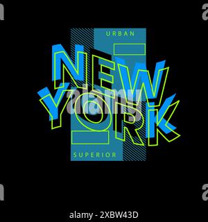 New York Urban Superior Typografie Poster Design Stock Vektor