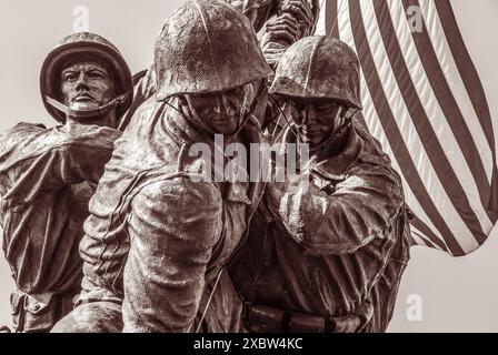 Iwo Jima Memorial auf dem Arlington National Cemetery in Arlington, Virginia. (USA) Stockfoto