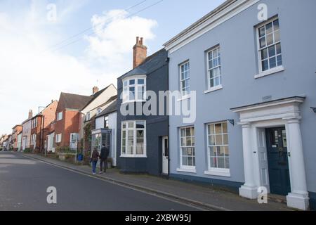 Blick auf Häuser in Manningtree, Essex, Großbritannien Stockfoto