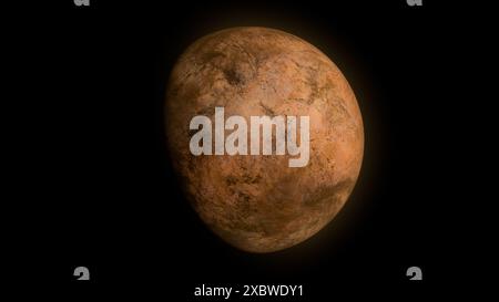 Gliese 667 CC ist ein Exoplanet in der bewohnbaren Zone des roten Zwergsterns Gliese 667 C. bekannt für seine erdähnlichen Qualitäten. Stockfoto