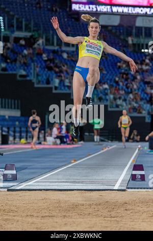 Alina Rotaru-Kottmann (Rumänien) während des Langsprungfinales der Frauen bei den Leichtathletik-Europameisterschaften Roma 2024 in Rom, Latium, Italien Stockfoto