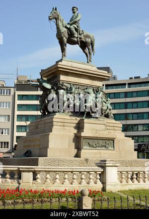 Denkmal für den Befreier des Zaren Alexander II. Bei der Nationalversammlung in Sofia, Bulgarien, Osteuropa, Balkan, EU Stockfoto