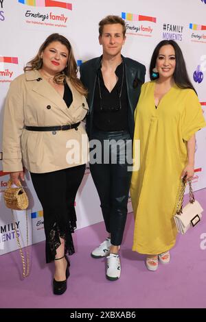 Alina Wichmann, Lukas sauer, Miyabi Kawai bei der Ernstings Family Fashion Show in Hamburg im Atlantic Hotel. Hamburg, der 11. Juni 2024 Ernsting s Family Fashion Show in Hamburg, Hamburg Hamburg Deutschland Hotel Atlantic *** Alina Wichmann, Lukas sauer, Miyabi Kawai auf der Ernstings Family Fashion Show in Hamburg im Atlantic Hotel Hamburg, 11. Juni 2024 Ernsting s Family Fashion Show in Hamburg Hamburg Hamburg Germany Hotel Atlantic Stockfoto