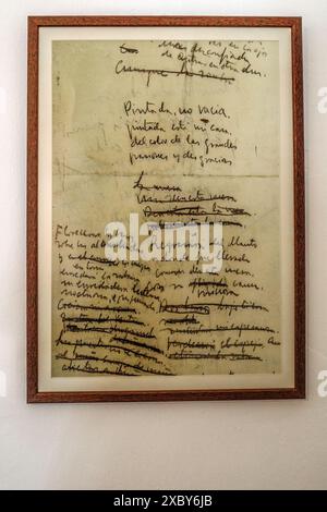 Miguel Hernández House Museum, wo der Dichter mit seiner Familie von 1914 bis 1934 in der Stadt Orihuela lebte, in der er geboren wurde, Alicante, Spanien. Stockfoto